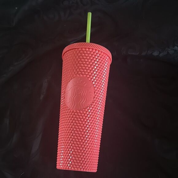 Bright pink  34 ounce starbucks tumbler - Picture 6 of 6